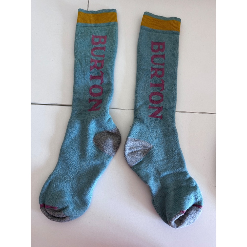Burton Performance Weekend Midweight Snowboard Socks Logo Size M L XL